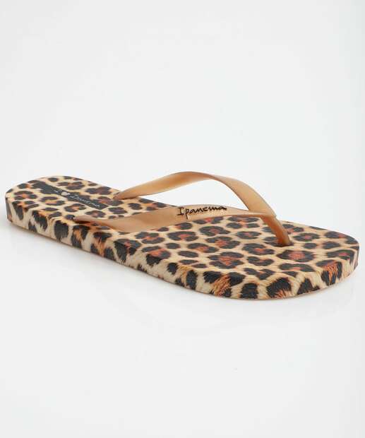 Chinelo Feminino Ipanema Trendy Print Marrom