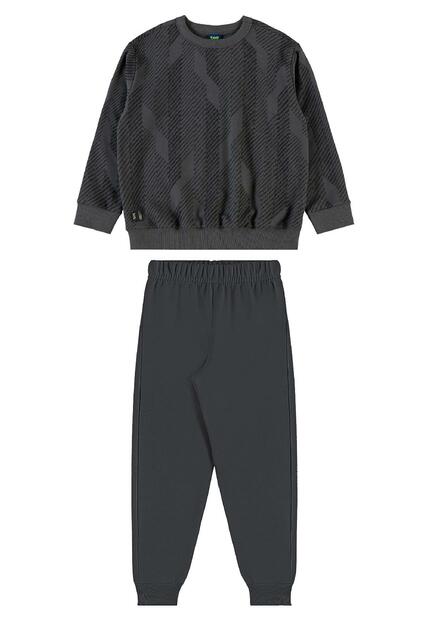 Conjunto Blusão Listrado e Calça Bee Loop