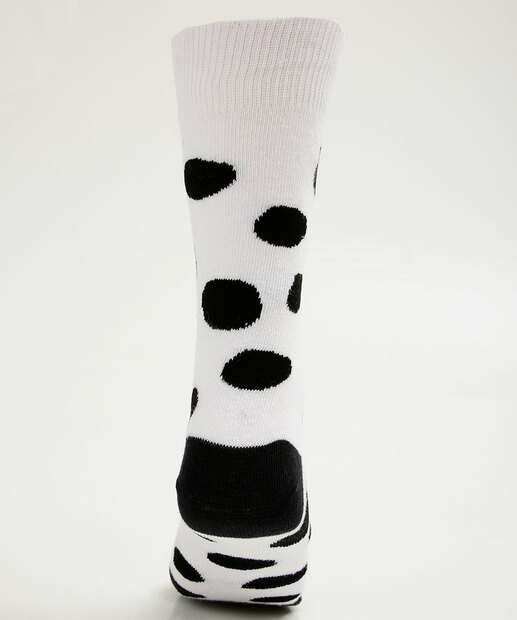 Meia Cano Longo Feminina Estampa Dálmata Disney