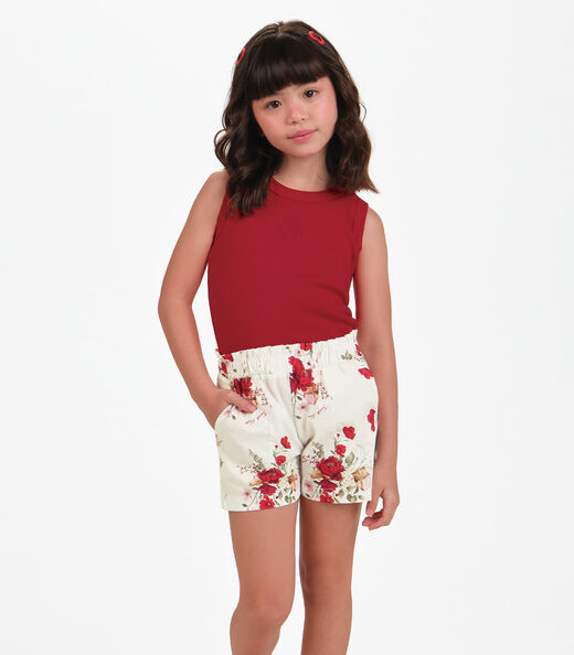 Image_Conjunto Regata com Shorts Menina Trick Nick Vermelho