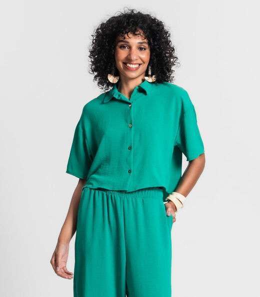 Camisa Feminina Em Air Flow Rovitex Verde