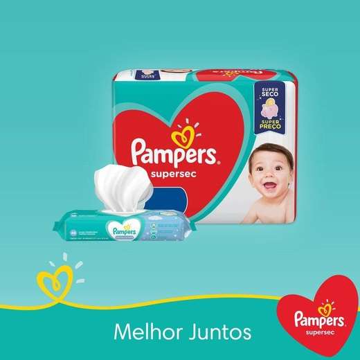 Fralda Supersec Pacotao ”G” Pampers Simples Pc26Un
