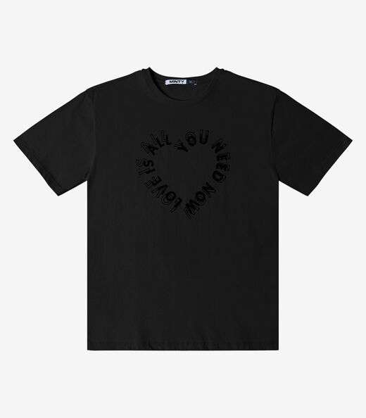 Image_T- Shirt Feminina Estampada Minty Preto