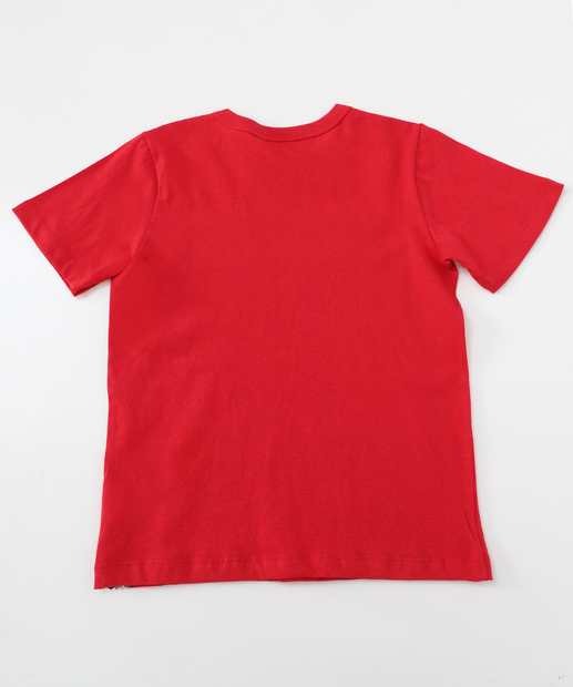 Camiseta Infantil Homem Aranha Tam 4 a 10 Vermelho