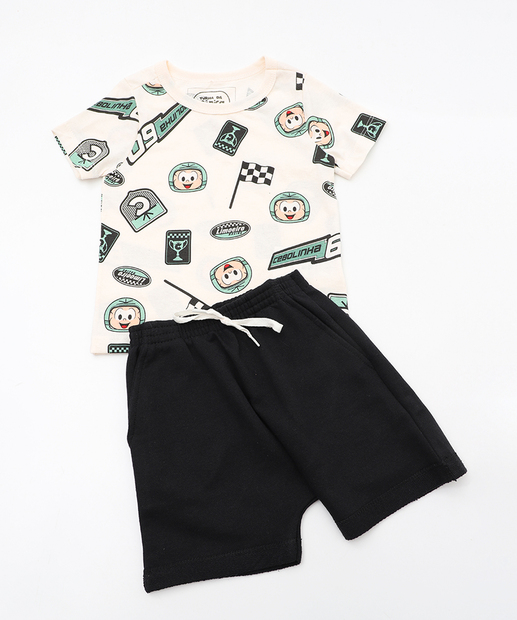 Image_Conjunto Infantil Cebolinha Turma da Mônica Tam 1 a 3 Off White