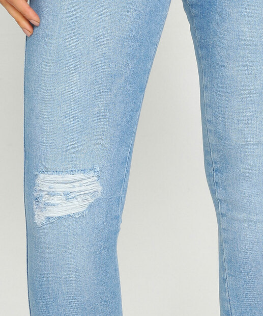 Calça Jeans Destroyed Skinny Feminina Marisa