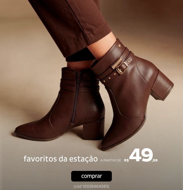 Calçados de Inverno a partir de R$49,99