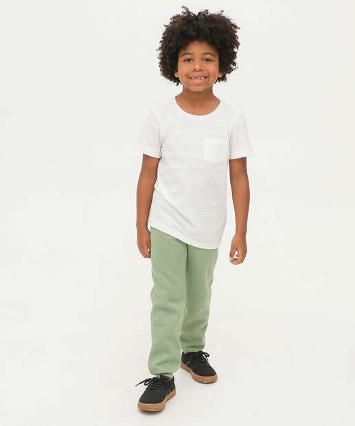 Calça Infantil Jogger Moletom Basquete MR Tam 4 a 10