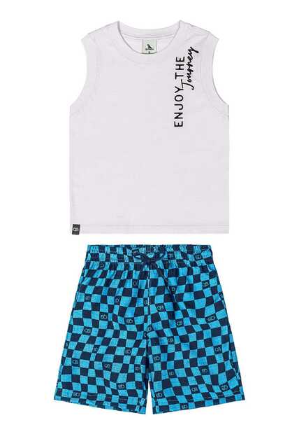 Conjunto Regata e Bermuda Menino Quimby