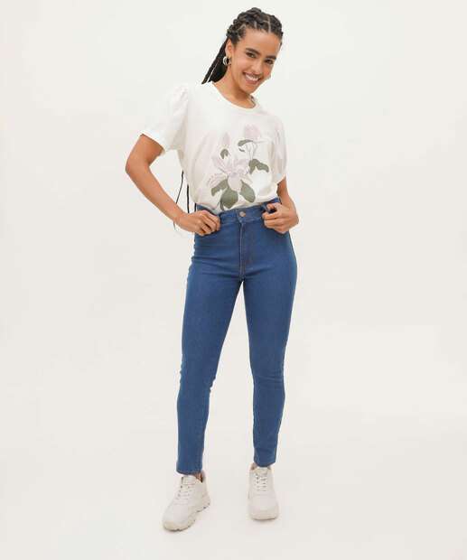 Calça Jeans Feminina Cigarrete Básica