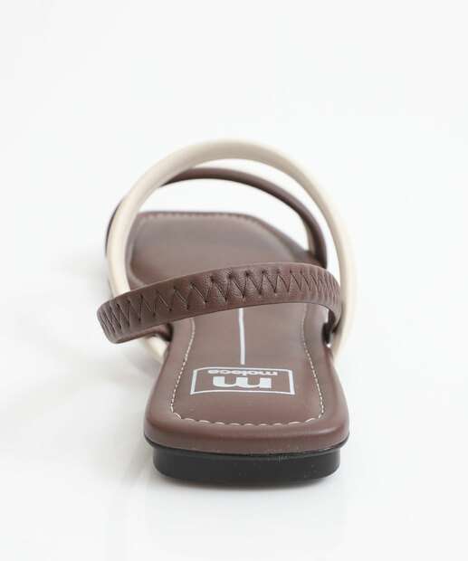 Sandália Feminina Rasteira Moleca Marrom