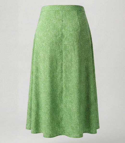 Saia Midi Com Recorte Nas Costas Infinita Cor Verde