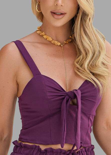 Cropped Sawary Magenta - 278637