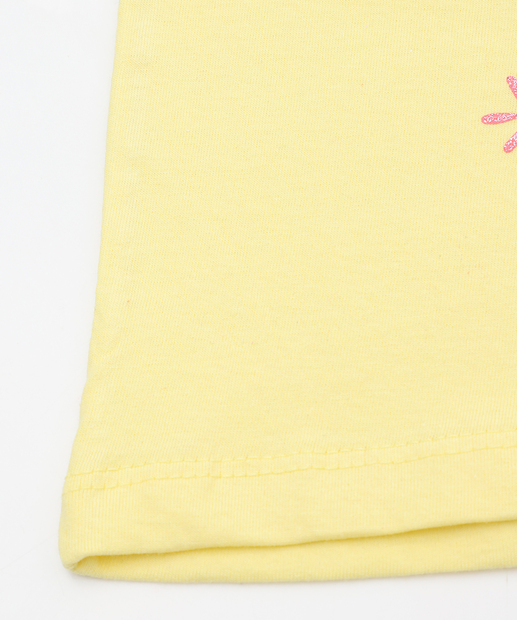 Camiseta Infantil Estampa Coelho Marisa Tam 1 a 3 Amarelo