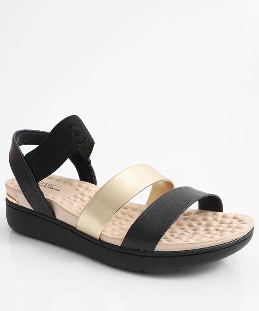 Image_Sandália Feminina Flatform Tiras Modare Preto