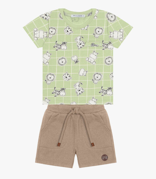 Conjunto Infantil Masculino Trick Nick Verde