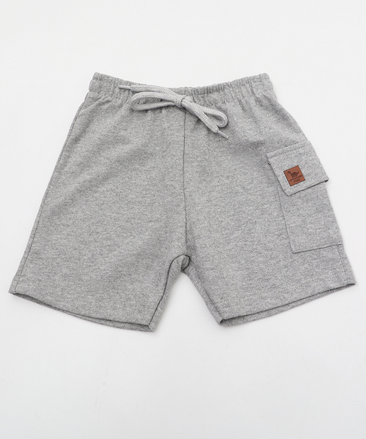 Image_Bermuda Infantil Moletinho Cargo Marisa Tam 1 a 3 Cinza