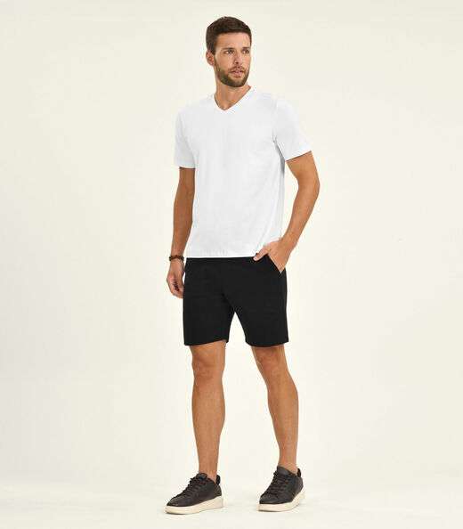 Image_Bermuda de Moletom Masculina Diametro Preto