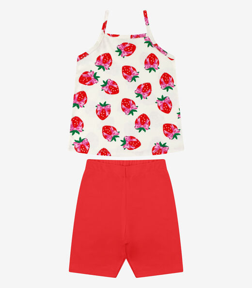 Conjunto Regata Com Ciclista Meia Malha Rovi Kids Bege