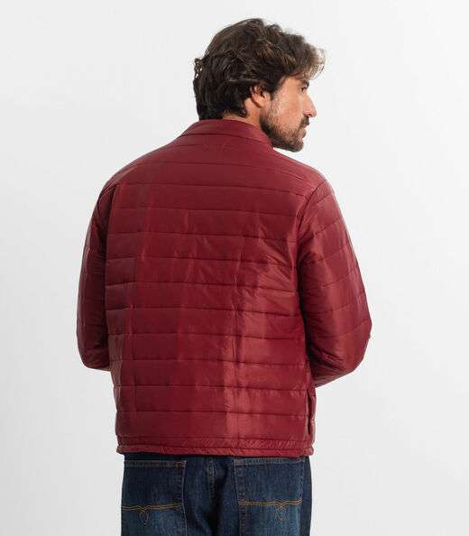 Jaqueta Masculina Em Microfibra Diametro Vermelho