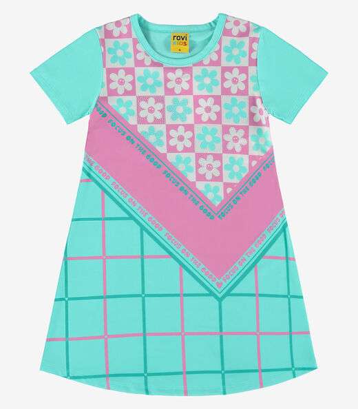 Vestido Infantil Rovi Kids Azul