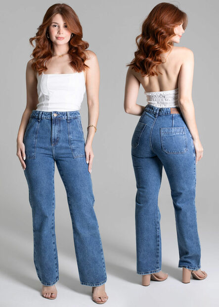 Calça Jeans Sawary Reta - 278086