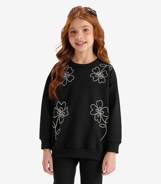 Conjunto Blusão com Legging Rovi Kids Preto