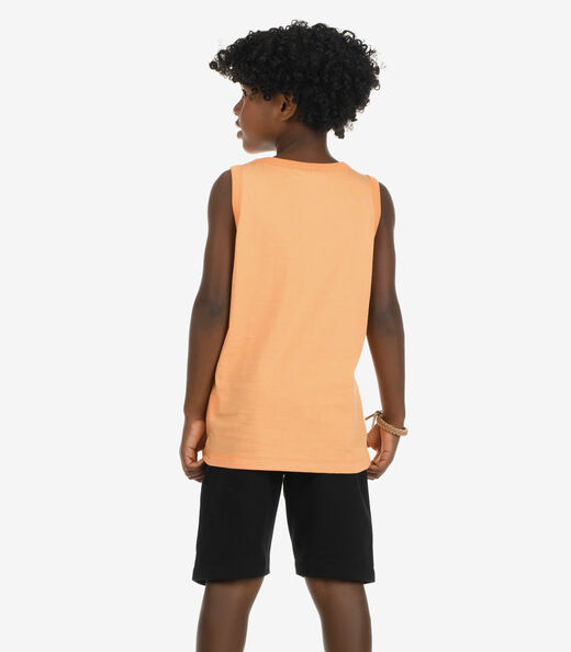 Conjunto Regata com Bermuda Menino Rovi Kids Laranja