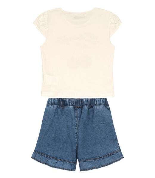 Conjunto Infantil Feminino Cherry Trick Nick Bege