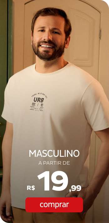 Masculino a partir de R$19,99