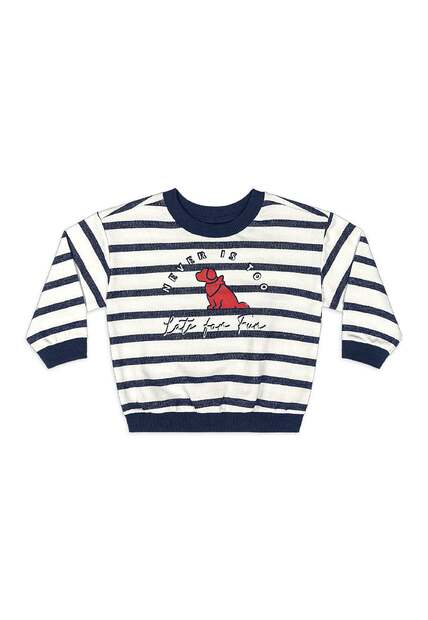 Conjunto Bebê Menino Blusão Listrado Quimby