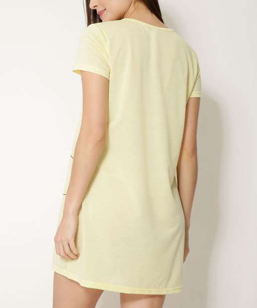 Camisola Estampa Urso Frase Manga Curta Marisa 