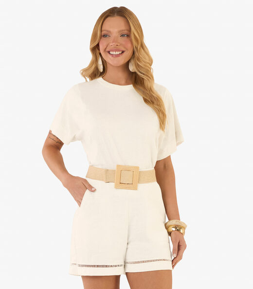 Image_Blusa Feminina Meia Malha Linho Rovitex Bege