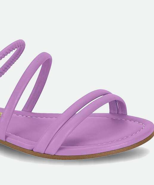 Sandália Feminina Rasteira Tiras Vizzano 