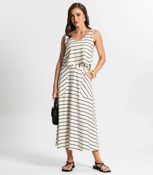 Image_Saia Midi Com Bolso Endless Preto