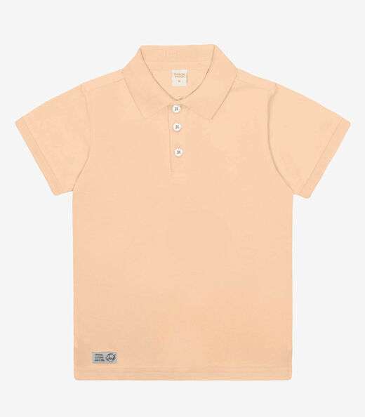 Camisa Polo Infantil Masculina Trick Nick Bege