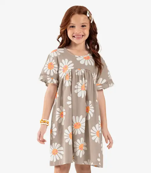 Image_Vestido Infantil Rovi Kids Marrom