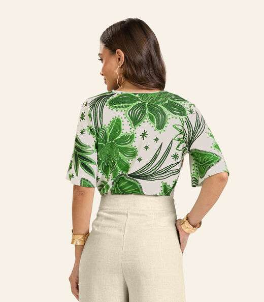 Blusa Feminina Endless em Viscotorcion Verde
