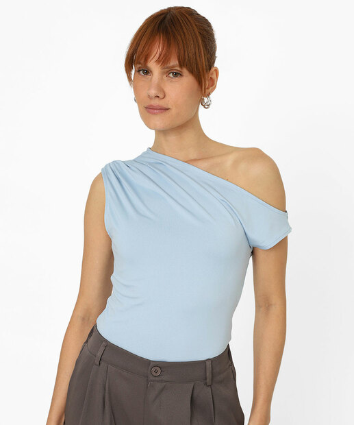 Image_Blusa Feminina Ombro Assimétrico Marisa Azul