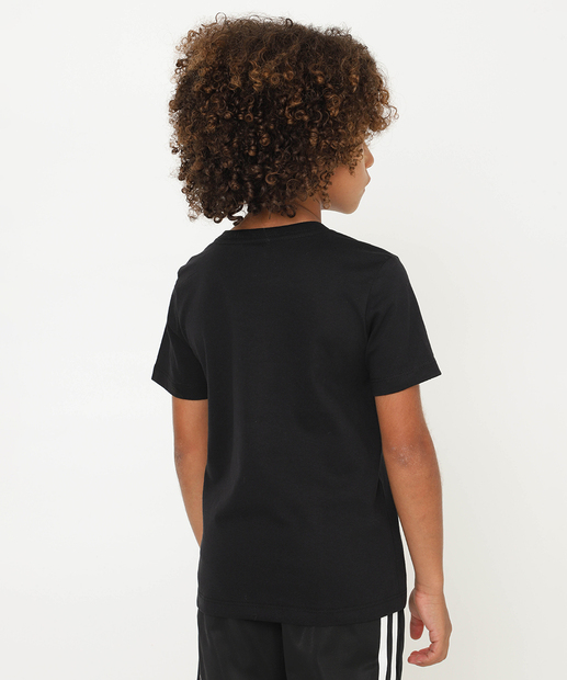 Camiseta Infantil Dia dos Pais Manga Curta MR Tam 4 a 10 Preto