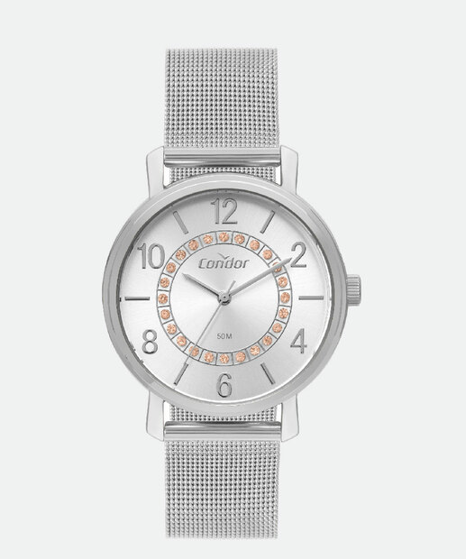 Kit Relógio Feminino Strass Condor CO2039MUH/K4K