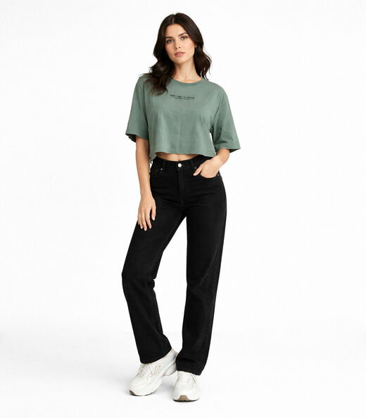 Blusa Feminina Em Viscotorcion Infinita Cor Verde
