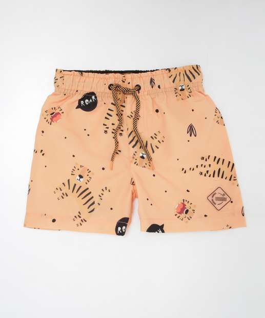 Kit Bermudas Infantil Surf Tigre MR Tam 1 a 4