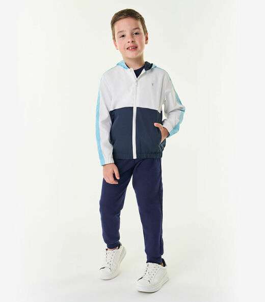 Jaqueta Infantil Em Microfibra Trick Nick Azul