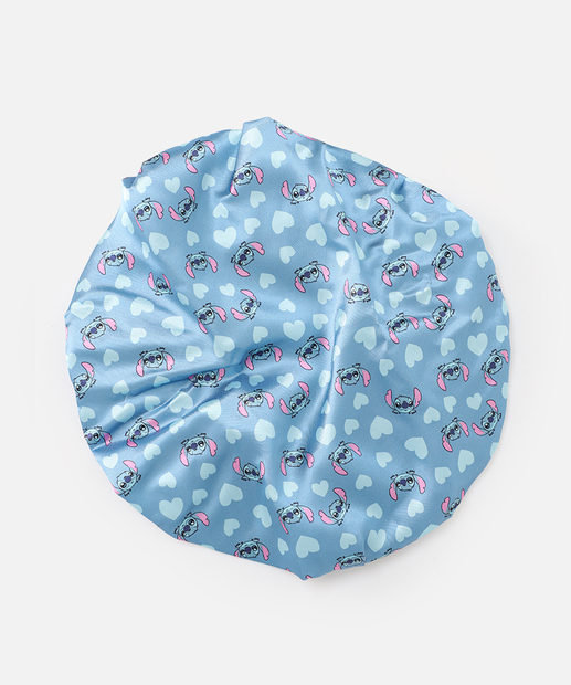 Touca de Banho Feminino Stitch Azul
