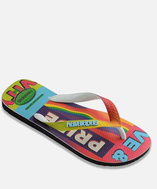 Chinelo Havaianas Feminino Top Pride Rainbow 