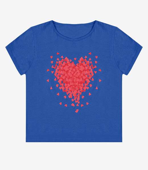 Image_Blusa Feminina Manga Curta Estampada Select Azul