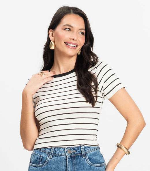 Blusa Feminina em Cotton Leve Rovitex Bege