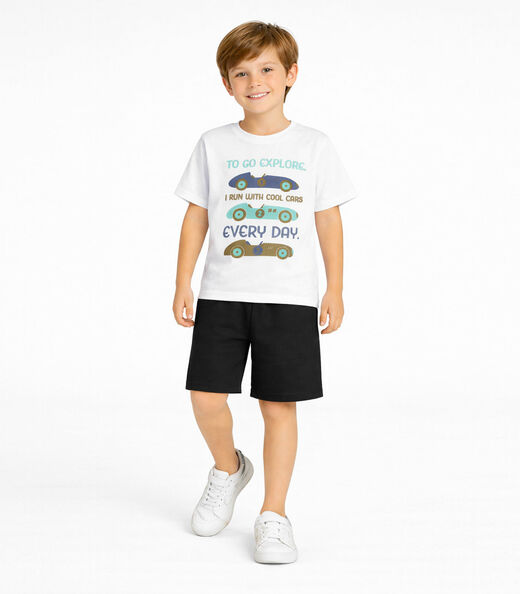 Conjunto Masculino Camiseta E Bermuda Select Preto