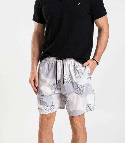 Bermuda Masculina De Microfibra Long Bong Cinza